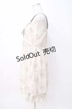 画像2: axes femme / ローズリースシフォンワンピース M 生成り Y-25-08-08-074-AX-OP-SZ-ZY