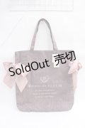Maison de FLEUR / 受注限定Gray Beigeキャンバストートバッグ F ピンクベージュ Y-25-08-08-009-LO-BG-SZ-ZY