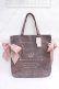 画像1: Maison de FLEUR / 受注限定Gray Beigeキャンバストートバッグ F ピンクベージュ Y-25-08-08-009-LO-BG-SZ-ZY (1)
