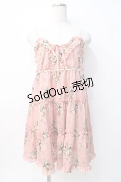 画像1: axes femme / 薔薇ブーケワンピース M ピンク Y-25-08-08-076-AX-OP-SZ-ZI