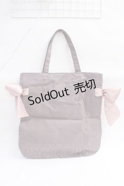 画像2: Maison de FLEUR / 受注限定Gray Beigeキャンバストートバッグ F ピンクベージュ Y-25-08-08-009-LO-BG-SZ-ZY