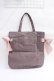 画像2: Maison de FLEUR / 受注限定Gray Beigeキャンバストートバッグ F ピンクベージュ Y-25-08-08-009-LO-BG-SZ-ZY (2)