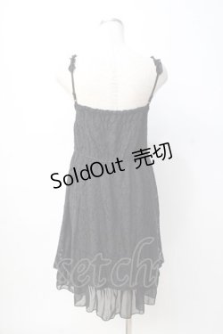 画像3: axes femme / 起毛レース使いフェミニンワンピース M 黒 Y-25-08-08-079-AX-OP-SZ-ZY
