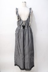 axes femme / ワイドパンツサロペット M 黒 Y-25-08-08-083-AX-OP-SZ-ZY
