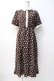 画像1: axes femme POETIQUE / ベアドットシャツ風ワンピース M 茶. Y-25-08-08-087-AX-OP-SZ-ZY (1)