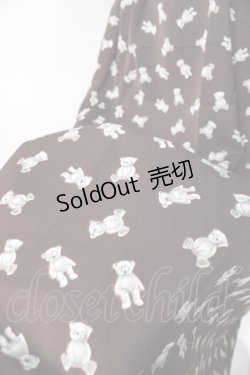 画像4: axes femme POETIQUE / ベアドットシャツ風ワンピース M 茶. Y-25-08-08-087-AX-OP-SZ-ZT184