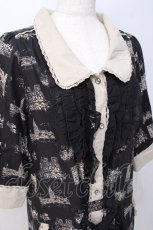 画像4: axes femme / アンティーク柄ワンピース M 黒 Y-25-08-08-088-AX-OP-SZ-ZT477 (4)