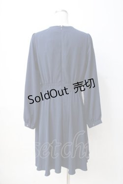 画像3: axes femme / カシュクールワンピース M 紺 Y-25-08-08-089-AX-OP-SZ-ZT477