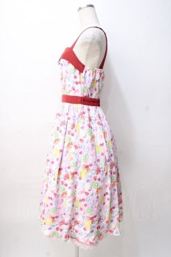 画像2: axes femme POETIQUE / フルーツパンチキャミワンピース M ピンク Y-25-08-08-092-AX-OP-SZ-ZY