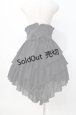 画像3: MARBLE / コルセットシフォンスカート  黒 Y-25-08-08-109-GO-SK-AS-ZY