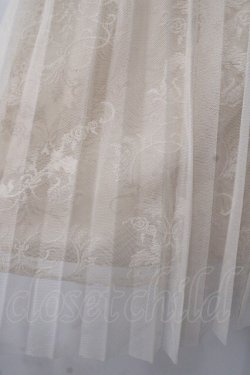 画像4: axes femme / チュール重ねレース刺繍スカート  生成り Y-25-08-08-113-AX-SK-SZ-ZY