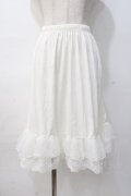 axes femme / チュールレースミドルペチスカート F 生成り Y-25-08-08-116-AX-SK-SZ-ZY