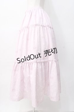 画像2: axes femme kawaii / ハートドット柄ティアードスカート M ピンク Y-25-08-08-117-AX-SK-SZ-ZH