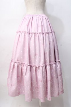 画像3: axes femme kawaii / ハートドット柄ティアードスカート M ピンク Y-25-08-08-117-AX-SK-SZ-ZY