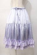 axes femme kawaii / ミディフリルペチスカート M ラベンダー Y-25-08-08-119-AX-SK-SZ-ZY
