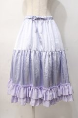 axes femme kawaii / ミディフリルペチスカート M ラベンダー Y-25-08-08-119-AX-SK-SZ-ZY