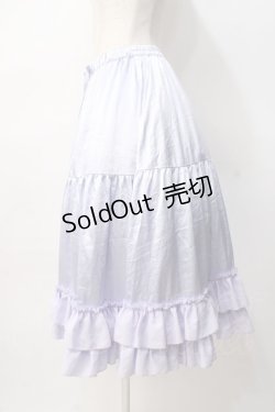 画像2: axes femme kawaii / ミディフリルペチスカート M ラベンダー Y-25-08-08-119-AX-SK-SZ-ZY