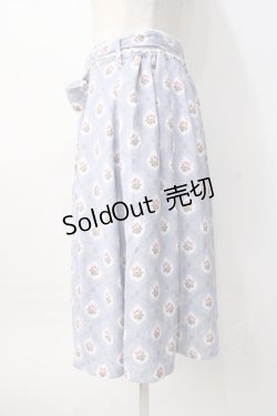 画像2: axes femme / フラワードットプリントスカート M サックス Y-25-08-08-123-AX-SK-SZ-ZI