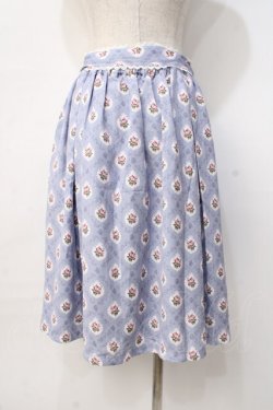 画像3: axes femme / フラワードットプリントスカート M サックス Y-25-08-08-123-AX-SK-SZ-ZY