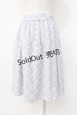 画像3: axes femme / フラワードットプリントスカート M サックス Y-25-08-08-123-AX-SK-SZ-ZI