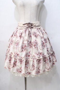 画像1: axes femme / フラワーメッセージスカート M キナリ Y-25-08-08-124-AX-SK-SZ-ZY