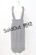 axes femme / レースサス付ナロースカート M 紺 Y-25-08-08-125-AX-SK-SZ-ZY