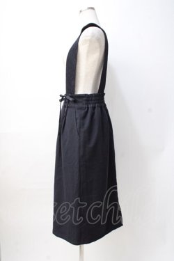 画像2: axes femme / レースサス付ナロースカート M 紺 Y-25-08-08-125-AX-SK-SZ-ZY