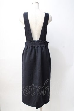 画像3: axes femme / レースサス付ナロースカート M 紺 Y-25-08-08-125-AX-SK-SZ-ZY