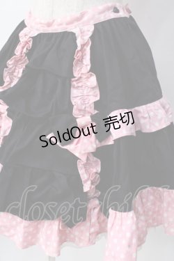 画像4: MAM MAXIMUM / リボンリボンスカート  黒×ピンク Y-25-08-08-126-GO-SK-SZ-ZY