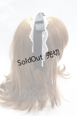 画像4: axes femme kawaii / レースリボンカチューシャ  黒 Y-25-08-08-018-AX-AC-SZ-ZY