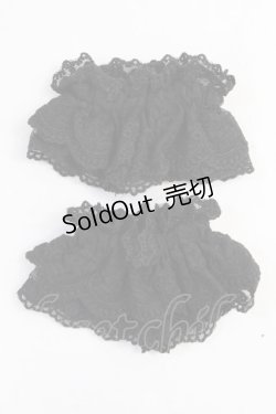 画像2: axes femme kawaii / レーシーお袖留め  黒 Y-25-08-08-022-AX-ZA-SZ-ZY