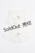 axes femme kawaii / レーシーお袖留め  白 Y-25-08-08-023-AX-ZA-SZ-ZY
