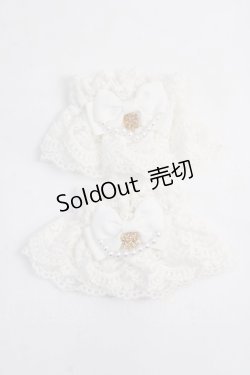 画像1: axes femme kawaii / レーシーお袖留め  白 Y-25-08-08-023-AX-ZA-SZ-ZY