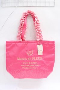 Maison de FLEUR / ピンクマニアフリルハンドルトートMバッグ F ピンク Y-25-08-08-003-LO-BG-HR-ZY