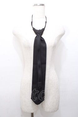 画像2: Amilige / Bandit Bear 刺繍ネクタイ  黒 Y-25-08-08-025-PU-ZA-SZ-ZY