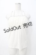 axes femme / シフォンホルターキャミ M 生成り Y-25-08-08-029-AX-TO-SZ-ZY