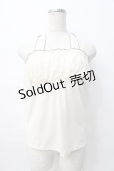 axes femme / シフォンホルターキャミ M 生成り Y-25-08-08-029-AX-TO-SZ-ZY