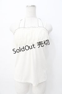 axes femme / シフォンホルターキャミ M 生成り Y-25-08-08-029-AX-TO-SZ-ZY