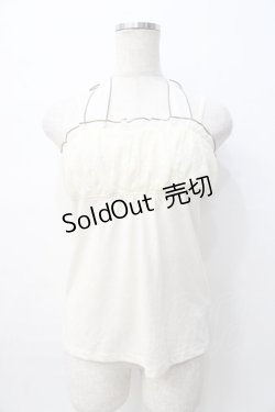画像1: axes femme / シフォンホルターキャミ M 生成り Y-25-08-08-029-AX-TO-SZ-ZY