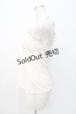 画像2: axes femme / シフォンホルターキャミ M 生成り Y-25-08-08-029-AX-TO-SZ-ZY