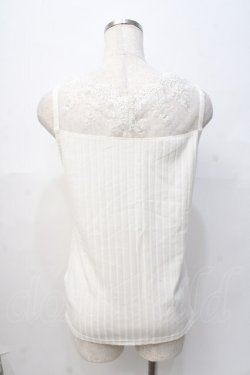 画像3: axes femme / 繊細レースタンク M 白 Y-25-08-08-030-AX-TO-SZ-ZY