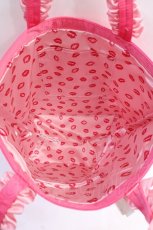 画像3: Maison de FLEUR / ピンクマニアフリルハンドルトートMバッグ F ピンク Y-25-08-08-003-LO-BG-HR-ZT500 (3)