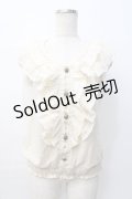 axes femme / フリルアウタータンク M 生成り Y-25-08-08-031-AX-TO-SZ-ZI
