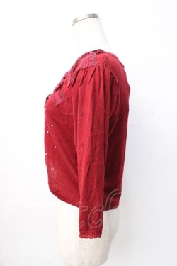 画像2: axes femme / リボンデザインボレロ M 赤 Y-25-08-08-033-AX-TO-SZ-ZY