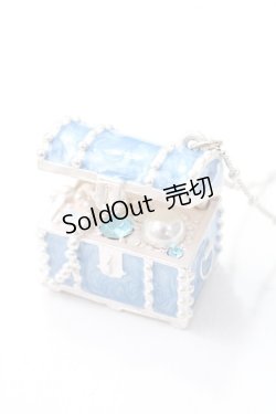 画像1: axes femme kawaii / 深海の宝箱ネックレス  ブルー Y-25-08-11-001-AX-AC-SZ-ZY