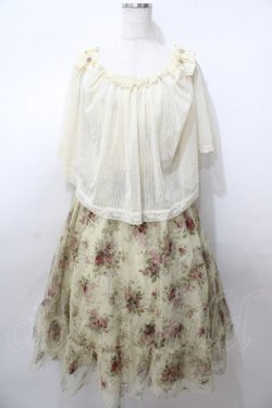 画像1: axes femme / 2wayバラ柄キャミワンピース  生成り Y-25-08-11-038-AX-OP-SZ-ZY