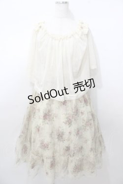 画像1: axes femme / 2wayバラ柄キャミワンピース  生成り Y-25-08-11-038-AX-OP-SZ-ZT105