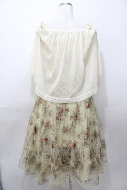 画像2: axes femme / 2wayバラ柄キャミワンピース  生成り Y-25-08-11-038-AX-OP-SZ-ZY