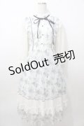 axes femme / フラワープリントレースワンピース  白 Y-25-08-11-040-AX-OP-SZ-ZY