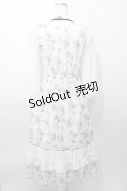 画像2: axes femme / フラワープリントレースワンピース  白 Y-25-08-11-040-AX-OP-SZ-ZY